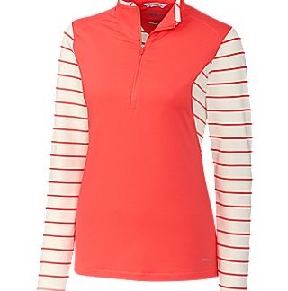 Annika Sun-Up Stripe 1/2 Zip Long Sleeve